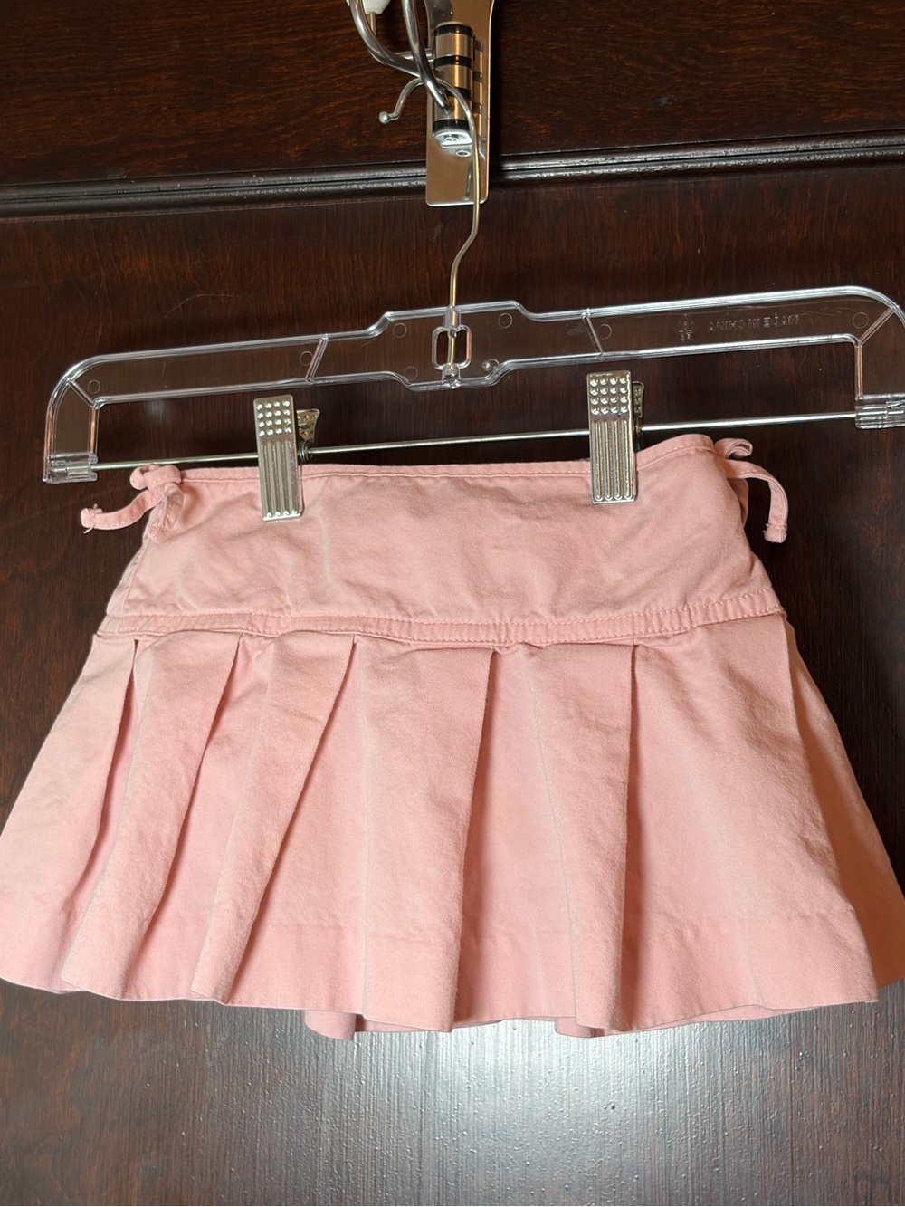 Ralph Lauren Girl Skirt 24M Months Dusty Pink 100% Cotton Built-in Bloomers